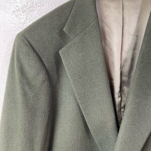 Polo University Club Ralph Lauren Camel Hair Sport Coat Green Large Classic Mens